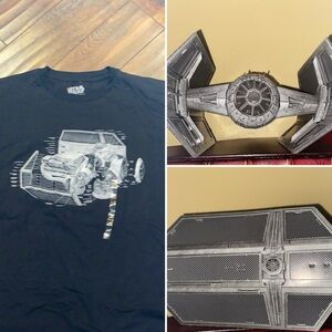 Set the table of Star Wars puzzle set and T-shirt